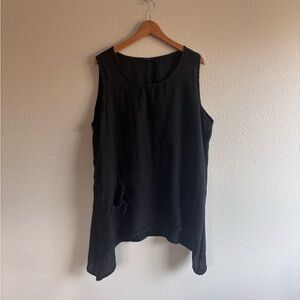 Linen Swim Coverup Sleeveless Top